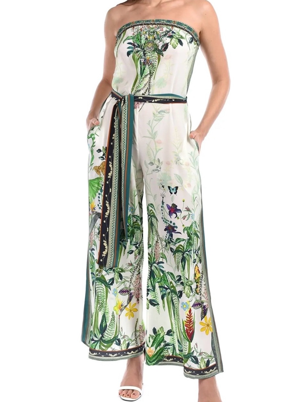 Camilla silk jumpsuit size small. GUC